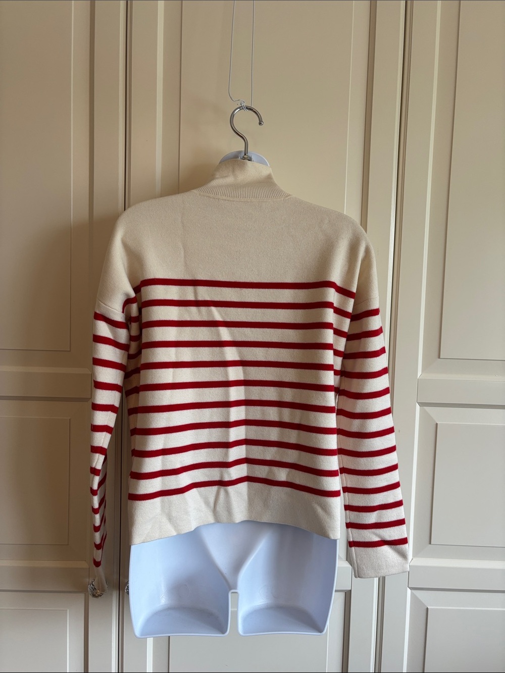 MAJE Montauban jumper turtleneck sailor sweater striped wool blend Size 1 Small - Picture 7 of 15